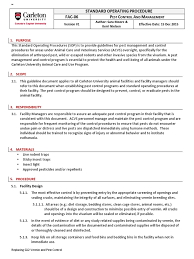 Maybe you would like to learn more about one of these? Standard Operating Procedure For Pest Control Pdf Pest Control Wellness