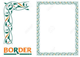 Clip art, page border, and vector graphics. Decoration Borders Tiled Frame In Plant Leaves And Flowers Royalty Free Cliparts Vectors And Stock Illustration Image 136546766