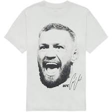 Connor McGregor UFC Megaprint Face Signature Logo T Shirt Size XL Y2K '00s