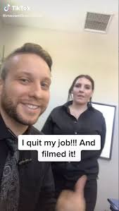 Man films himself dramatically quitting his job