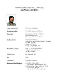 Cv examples see perfect cv samples that get jobs. Cv 2015 October