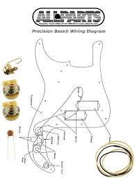 With this circuit it is possible to connect the two pickups in series and in parallel via a push/pull switch on the. New Precision Bass Pots Wire Wiring Kit For Fender P Bass Diagram Ep 4139 000 Ebay