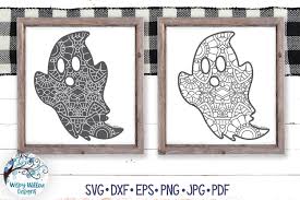 Download Ghost Mandala Svgs Halloween Mandala Svg Cut Files 896157 Cut Files Design Bundles