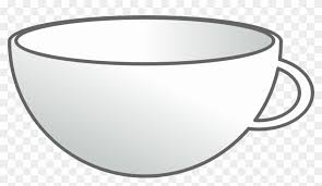 Cup clipart black and white. Clipart White Tea Cup Clip Art Hd Png Download 2399x1282 92802 Pngfind