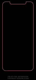 Iphone Xs Max Wallpaper Pink Black Outline Home Screen Black Wallpaper Iphone Black Wallpaper Dark Wallpaper Iphone