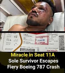 Meet Ramesh Viswashkumar, a 40-year-old British-Indian and the sole  survivor of yesterday's devastating Air India crash. In a tragedy that  claimed many lives, Ramesh's survival is nothing short of extraordinary. As  the