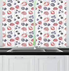 blueberry kitchen curtains fruit