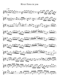 Beginner piano songs with letter notes nice free printable river. River Flows In You Flute Sheet Music For Flute Solo Musescore Com