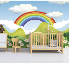 More than 93 rainbow mural at pleasant prices up to 196 usd fast and free worldwide shipping! Children S Wall Murals Rainbow Above The Nature Tenstickers
