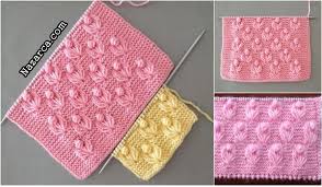 Orgu Mesale Cicegi Modeli Videolu Sesli Nazarca Com Baby Knitting Patterns Orgu Tig Desenleri