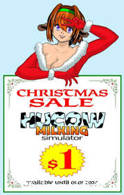 Christmas Sale of Hucow Milking Simulator hentai game. Look it at  63bitgames.itch.io hucow