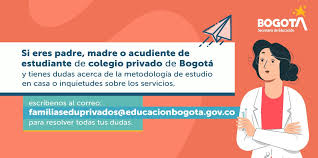 113,968 likes · 4,957 talking about this. Secretaria De Educacion De Bogota Na Twitteru Tus Hijos Estudian En Colegios Privados De Bogota Y Tienes Inquietudes Sobre La Metodologia De Aprendizaje En Casa O Cobros De Servicios Como Alimentacion Y