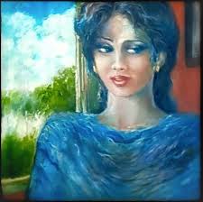 Today's old painting by William Weekes (1841-1914), is titled "Suspicion":