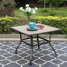60 inch round patio table with umbrella hole. 37 X37 Square Patio Dining Table With Umbrella Hole Captiva Designs Target