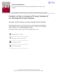 PDF) Freedom to Post or Invasion of Privacy? Analysis of U.S. Revenge Porn  State Statutes