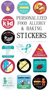 Personalized Allergy Alert Stickers To Attach To Medicine