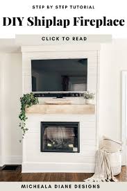 Below some tips you keep in mind when you attempt to layout, placing and choosing recessed lighting units: Diy Shiplap Electric Fireplace Mantel Micheala Diane Designs