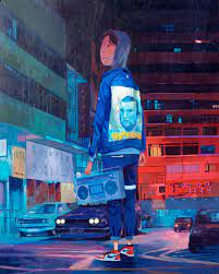 Andrew Hem Night Shift 2019 Acrylic Gouache 20 X 16 In In 2020 Andrew Hem Miami Art Art