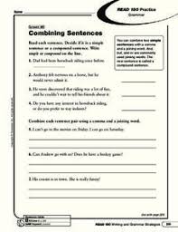 Each question has two sentences. Sentence Combining Lesson Plans Worksheets Lesson Planet