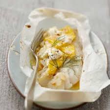 Papillotes De Cabillaud A La Mangue Et Fromage Frais Recette Au Fromage Recette Cuisine Poisson Recette Recettes De Cuisine