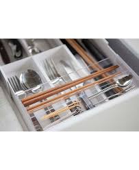 Store your dishes in the peg drawer base cabinet for easy access and to keep them from knocking into each other. Yamazaki Home Tower Expandable Cutlery Drawer Organizer Reviews Home Macy S