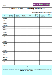 Bathroom Cleaning Schedule Chart Trublue