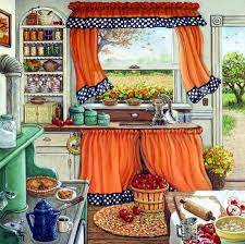 eshe slavnyh pechechek i pirogov ot janet kruskamp country art home original oil painting