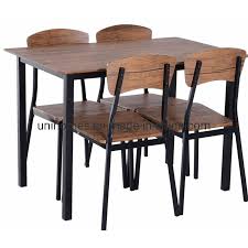 Rustic furniture depot is the largest rustic, farmhouse, western furniture and accessories store in the united states. China Rustic Modern 5 Piece Dining Table Set Photos Pictures Made In China Com
