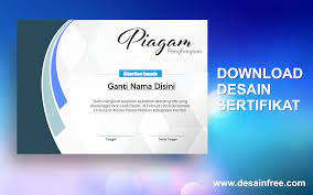 Contoh Desain Sertifikat Piagam Penghargaan Format Cdr Free Download Desain Free