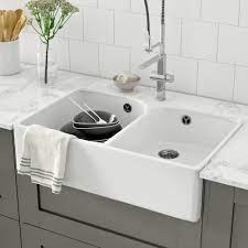 Belfast/double sink will be next to dw (long story). Villeroy Boch Farmhouse Double Bowl Belfast Kitchen Sink Reviews Wayfair Co Uk