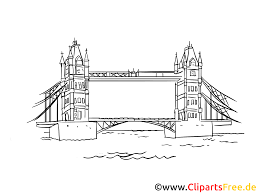 Das rahmenwerk ist aus stahl (11.000 tonnen) konstruiert, das mit stein verkleidet wurde. Tower Bridge In London Bild Zeichnung Clipart Gratis