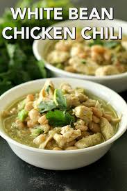 Skinny White Bean Chicken Chili Great For Slow Cooker Recipe White Bean Chicken Chili Chicken Chili White Bean Chili