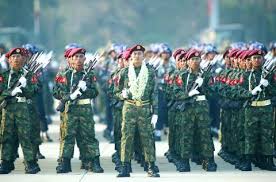 (27 mar 2018) myanmar's powerful military chief on tuesday used a speech at the annual military parade to urge all myanmar armed forces conducted joint military drill termed as 'sin phyu shin'. Suu Kyi Snubs Myanmar Army Parade Taipei Times