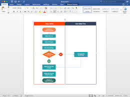 How To Add A Cross Functional Flowchart To Ms Word How To
