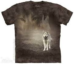 Grey Wolf Portrait Youth T Shirt