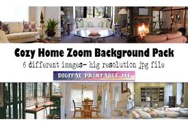 Click the settings gear icon. Cozy Home Zoom Background Pack 6 Digital Download Clean Etsy