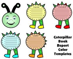 Caterpillar Book Report Project Templates Worksheets Grading Rubric Banner Book Report Projects Caterpillar Book Book Report