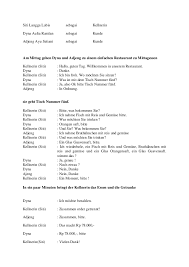 Antaranya di dalam filem mendidih bro yang. Contoh Dialog Bahasa Jerman Di Restoran