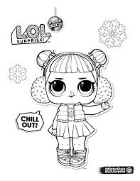 New lol omg are the older sisters of lol surprise dolls. Lol Surprise Winter Disco Coloring Pages Youloveit Com