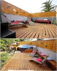 50 Unique Diy Projects With Wood Pallets Wood Pallet Furniture Pallet Deck Diy Pallet Garden Pallets Garden