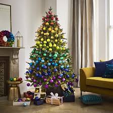 The rainbow christmas tree is 2019's untraditional holiday decor trend.amazon. Rainbow Trees And Christmas Boxes Yuletide S Trends This Year Sclate