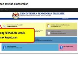 Semakan keputusan permohonan tahun 1 kemasukan 2018 for more information and source, see on this link : Semakan Keputusan Permohonan Ke Tahun 1 2018 Online Mysemakan Cute766