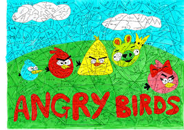 You can generate up to a list of 100 random colors each time. Angry Birds Negative Numbers Calculated Colouring Teaching Resources
