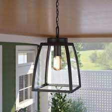 Enjoy free shipping on most stuff, even big we purchased and hung 6 of these lights down our porch and absolutely love the way they look! Birch Lane Kunkel Oil Burnished Bronze 1 Bulb 13 H Outdoor Hanging Lantern Reviews Wayfair