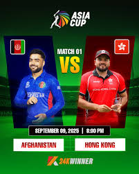 24kwinner - 🏏 Asia Cup 2025 – T20 Group Stage Begins! 🏆 🇦🇫 Afghanistan 🆚 🇭🇰 Hong Kong 📅 Tuesday, 9th September 🕗 Starts at 8:00 PM Expect fireworks as these two