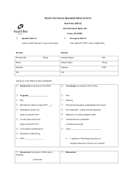 For information or inquiries regarding health net's dental plan for los angeles or sacramento county, please call our toll free number. Dental Referral Form Fill Online Printable Fillable Blank Pdffiller