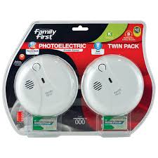 With ionization, a tiny amount of radioactive material conducts electricity through the air between two electrodes. Photoelectric Smoke Alarm Combo Pack Family First For Fire Safety