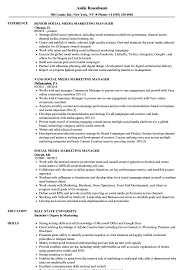 Maybe you would like to learn more about one of these? Social Media Marketing Manager Resume Samples Velvet Jobs