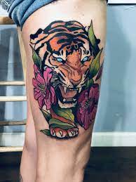 Color Tiger Tattoo Traditional Tiger Tattoo Tiger Tattoo Tattoos