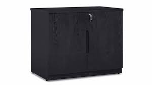 Hayes Storage Cabinet Small Black Oak Finish Zuri Furniture